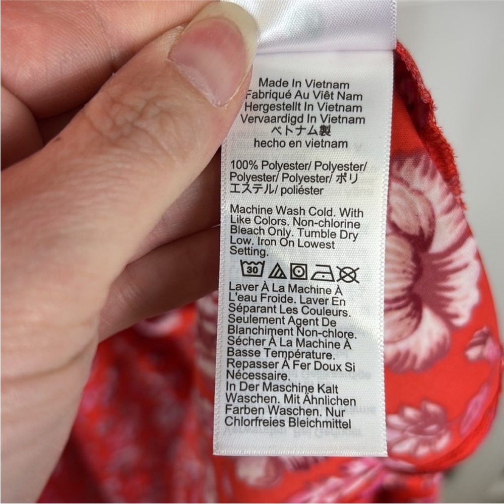 NWT J. Crew featherweight satin midi dress poppy fields sz 6 - Picture 10 of 11